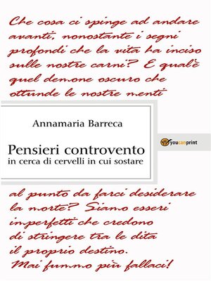cover image of Pensieri Controvento